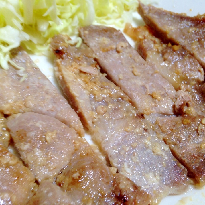 やわらか塩麹ポークステーキ!豚肉